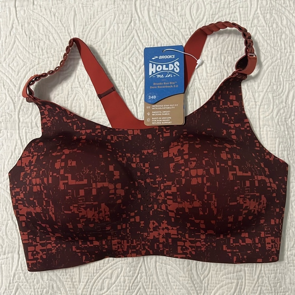 Brooks hold me in run bra date racerback 2.0